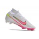 Nike Air Zoom Mercurial Superfly 9 Elite FG Blanc Rose