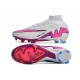 Nike Air Zoom Mercurial Superfly 9 Elite FG Blanc Rose Bleu