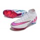 Nike Air Zoom Mercurial Superfly 9 Elite FG Blanc Rose Bleu