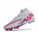 Nike Air Zoom Mercurial Superfly 9 Elite FG Blanc Rose Bleu