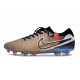 Chaussure Nike Tiempo Legend 10 Elite FG Future Heritage Soie Dorée Mét Pièce Noir