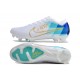 Nike Zoom Mercurial Vapor XV Elite FG Blanc Bleu Or