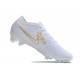 Nike Zoom Mercurial Vapor XV Elite FG Blanc Bleu Or