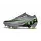 Nike Zoom Mercurial Vapor XV Elite FG Gris Noir Vert