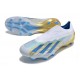 Adidas X Crazyfast.1 Sans Lacets Fg Blanc Bleu Or