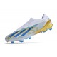 Adidas X Crazyfast.1 Sans Lacets Fg Blanc Bleu Or