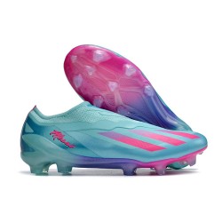 Adidas X Crazyfast.1 Sans Lacets Fg Messi X Miami Turquoise Rose