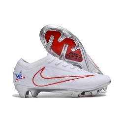 Nike Zoom Mercurial Vapor XV Elite FG Blanc Rouge