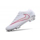 Nike Zoom Mercurial Vapor XV Elite FG Blanc Rouge