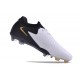 Nike Phantom Luna 2 Elite Low FG Blanc Noir Pièce Dor Métallique