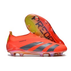 adidas Predator Elite Laceless FG Rouge Noir Jaune 