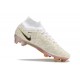 Nike Air Zoom Mercurial Superfly 9 Elite FG Blanc Or Noir