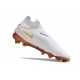 Nike Phantom GX Elite DF FG Blanc Or