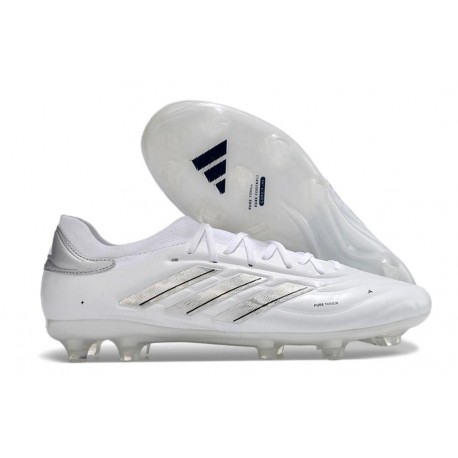 Chaussure adidas Copa Pure II + Elite FG Blanc Blanc Argent Mét