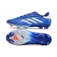 Chaussure adidas Copa Pure II + Elite FG Bleu Lucide Blanc Rouge Solaire