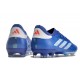 Chaussure adidas Copa Pure II + Elite FG Bleu Lucide Blanc Rouge Solaire