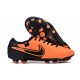 Chaussure Nike Tiempo Legend 10 Elite FG Orange Noir