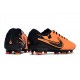 Chaussure Nike Tiempo Legend 10 Elite FG Orange Noir