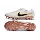 Chaussure Nike Tiempo Legend 10 Elite FG Blanc Or Noir