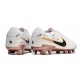 Chaussure Nike Tiempo Legend 10 Elite FG Blanc Or Noir