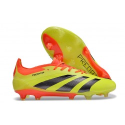 Chaussure adidas Predator Elite FG Jaune Rouge Noir