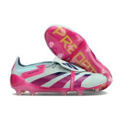 adidas Predator Elite Tongue FG Bleu Très Pâle Rose Lucide Jaune Semi Solaire