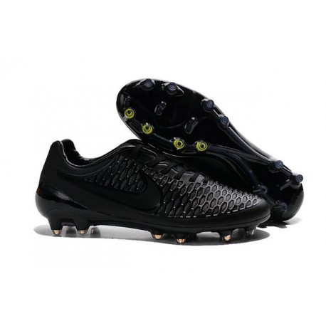 Chaussures De Football Nike - Nike Magista Opus FG - Terrain Sec - Noir Volt