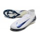 Nike Zoom Mercurial Superfly 10 Elite FG Blanc Bleu