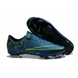 Chaussures De Foot Hommes - Nike Mercurial Vapor X FG - Bleu Noir Volt