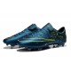 Chaussures De Foot Hommes - Nike Mercurial Vapor X FG - Bleu Noir Volt