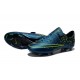 Chaussures De Foot Hommes - Nike Mercurial Vapor X FG - Bleu Noir Volt