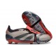 adidas Predator Elite Foldover Tongue FG Platin Métallique Noir Aurore Carbone