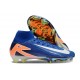 Nike Zoom Mercurial Superfly 10 Elite FG Bleu Blanc Orange