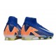Nike Zoom Mercurial Superfly 10 Elite FG Bleu Blanc Orange