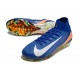Nike Zoom Mercurial Superfly 10 Elite FG Bleu Blanc Orange