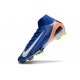 Nike Zoom Mercurial Superfly 10 Elite FG Bleu Blanc Orange