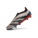 adidas Predator Elite Laceless FG Platin Métallique Noir Aurore Carbone