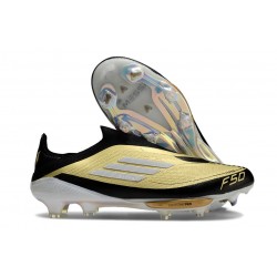 Chaussure adidas F50+ LL FG X Messi Doré Noir Blanc 