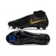 Nike Phantom Luna II Elite FG Noir Or Monnaie Métallique