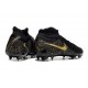Nike Phantom Luna II Elite FG Noir Or Monnaie Métallique