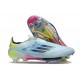 Chaussure adidas F50+ LL FG Bleu Très Pâle Semi Bleu Lucide Jaune Semi