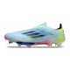 Chaussure adidas F50+ LL FG Bleu Très Pâle Semi Bleu Lucide Jaune Semi