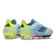 Chaussure adidas F50+ LL FG Bleu Très Pâle Semi Bleu Lucide Jaune Semi