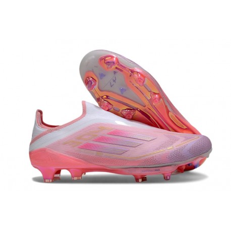 Chaussure adidas F50+ LL FG Rose Blanc