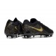 Nike Phantom Luna 2 Elite Low FG Noir Or Monnaie Métallique