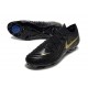 Nike Phantom Luna 2 Elite Low FG Noir Or Monnaie Métallique