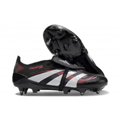 Crampons adidas Predator Elite FT FG Noir Gris Quatre Rouge Lucide