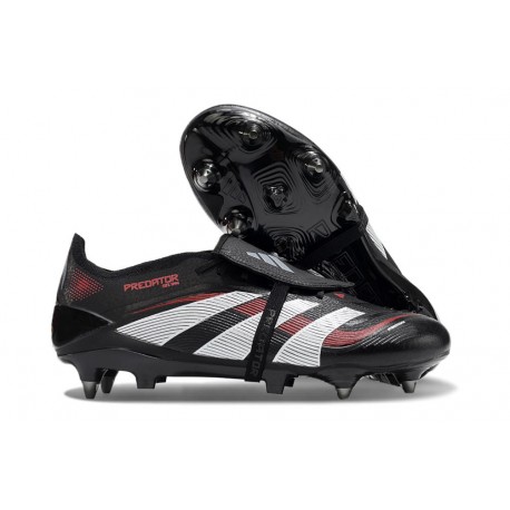 Crampons adidas Predator Elite FT FG Noir Gris Quatre Rouge Lucide