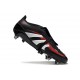 Crampons adidas Predator Elite FT FG Noir Gris Quatre Rouge Lucide