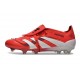 Crampons adidas Predator Elite FT FG Rouge Lucide Blanc Noir